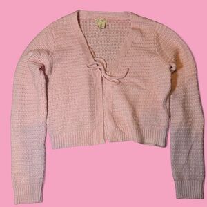 Jessica Simpson Light Pink Knit Cardigan